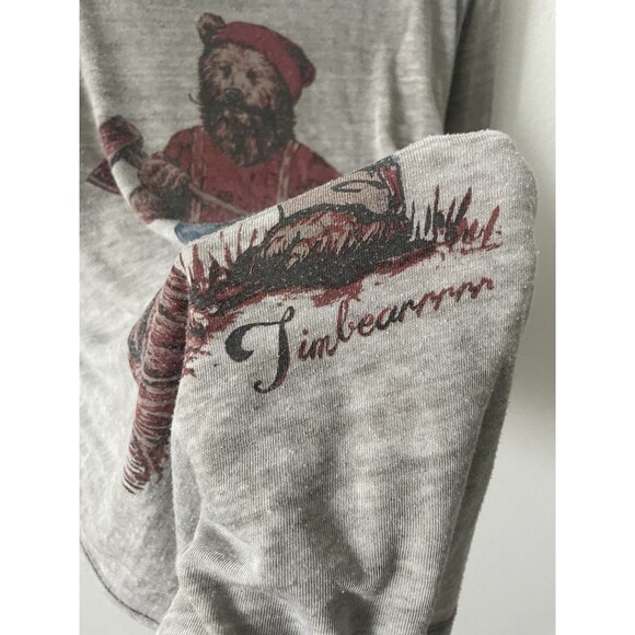 Venice Burnout Lucky Brand Timbear Tee Men S Casual Lightweight Everyday Wear - Picture 3 of 7